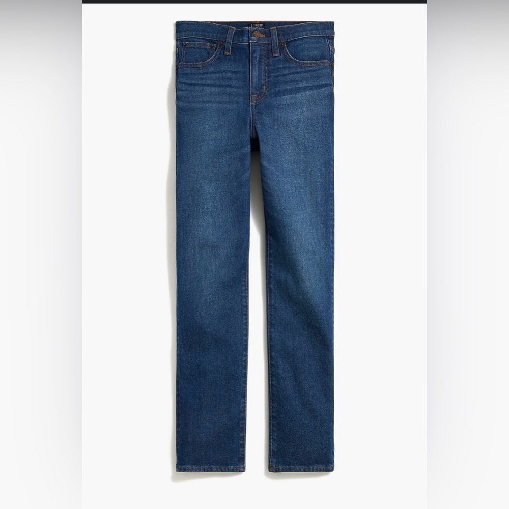 J. CREW Women’s Stretch Essential Straight Jeans in Deep Blue Size 27R